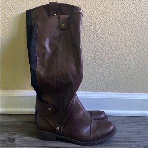 Tall brown boots